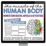 DIGITAL NONFICTION ARTICLE & ACTIVITIES INFORMATIONAL TEXT: THE HUMAN BODY