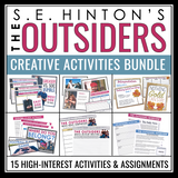 The Outsiders Activity Bundle - Creative Activities & Assignments for the Novel