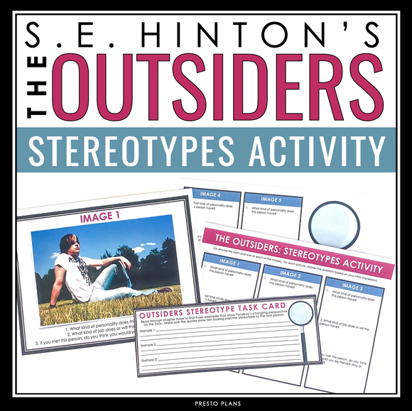 The Outsiders Activity - Analyzing the Theme of Stereotyping in the Novel