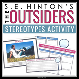 The Outsiders Activity - Analyzing the Theme of Stereotyping in the Novel