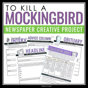 To Kill a Mockingbird Project - Newspaper Final Assignment for Harper Lee Novel