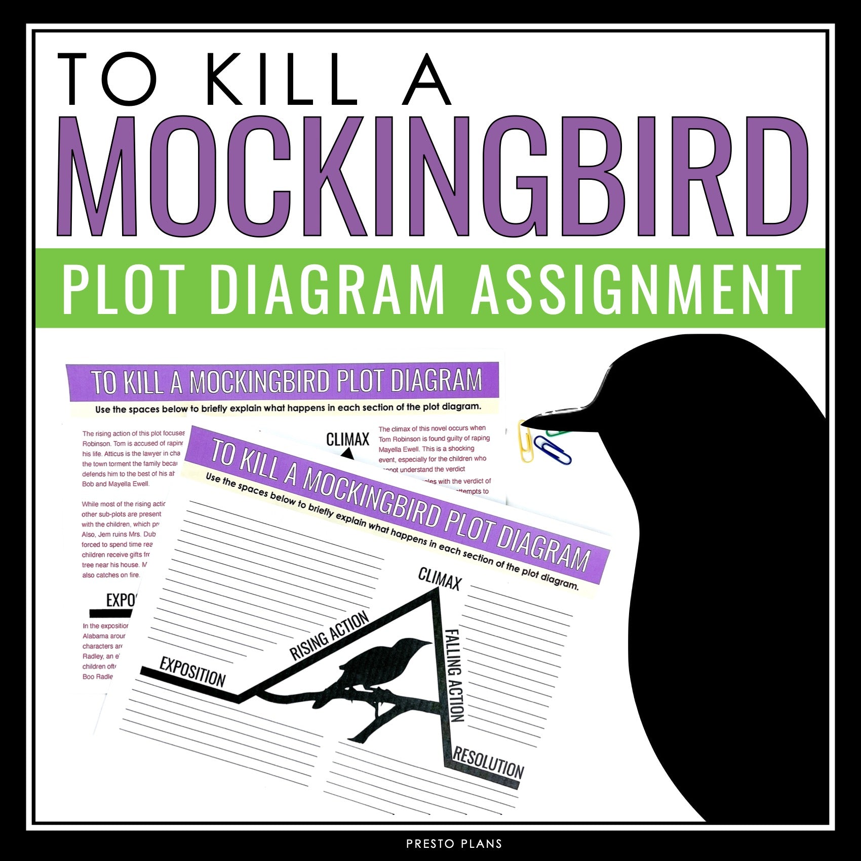 To Kill a Mockingbird Plot Diagram Assignment Analyzing Plot Structu