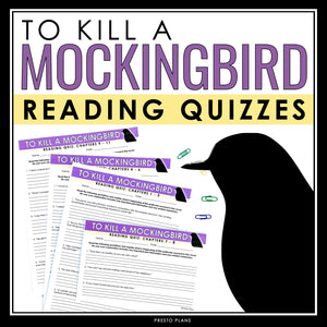 To Kill a Mockingbird  Quizzes - Chapter Reading Quizzes for Harper Lee's Novel