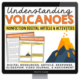 DIGITAL NONFICTION ARTICLE & ACTIVITIES INFORMATIONAL TEXT: VOLCANOES
