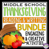 THANKSGIVING READING AND WRITING BUNDLE