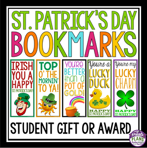 ST. PATRICK'S DAY BOOKMARKS