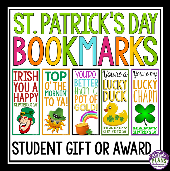 ST. PATRICK'S DAY BOOKMARKS