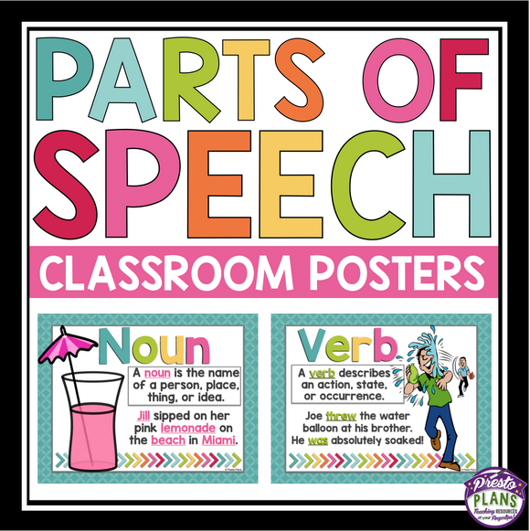 PARTS OF SPEECH POSTERS