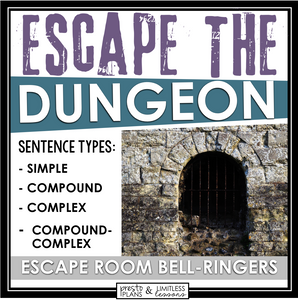 SENTENCE TYPES ESCAPE ROOM BELL RINGERS (SIMPLE, COMPOUND, COMPLEX, & CC)