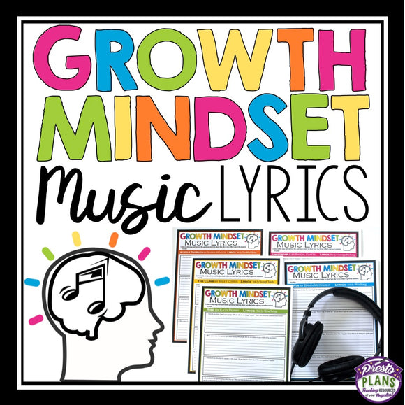 GROWTH MINDSET SONGS / MUSIC ASSIGNMENT