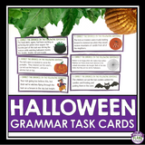 HALLOWEEN GRAMMAR TASK CARDS ACTIVITY