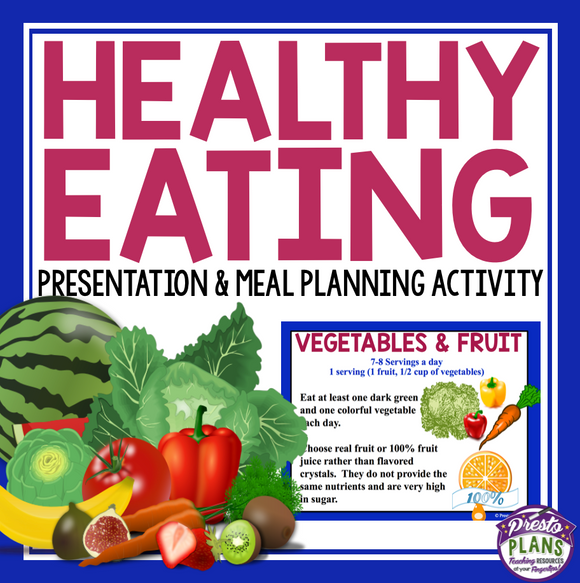 HEALTHY EATING LESSON & MEAL PLAN ACTIVITY