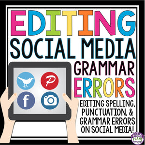 GRAMMAR BELL-RINGERS & TASK CARDS: EDITING SOCIAL MEDIA