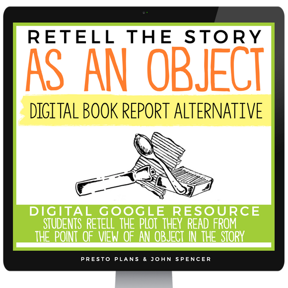 Point of View Writing Assignment - Novel Short Story Digital Book Report Project