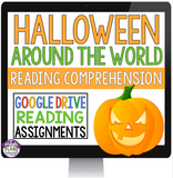 HALLOWEEN AROUND THE WORLD DIGITAL PAPERLESS GOOGLE DRIVE / GOOGLE CLASSROOM