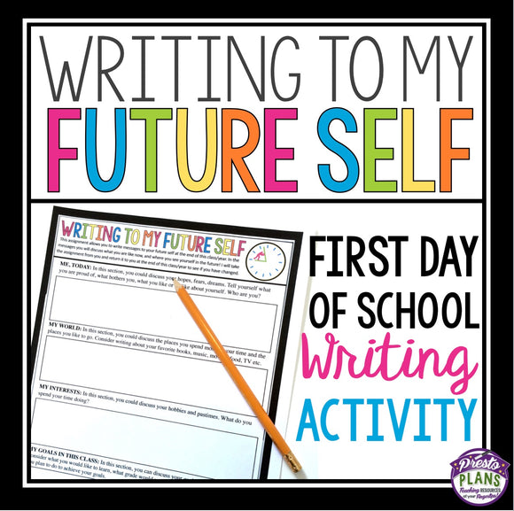 FIRST DAY OF SCHOOL WRITING ACTIVITY
