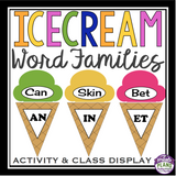 WORD FAMILIES ACTIVITY