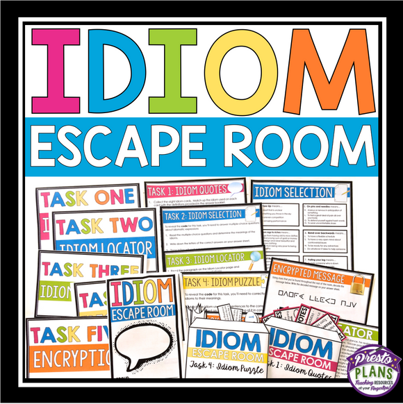 IDIOM ESCAPE ROOM ACTIVITY