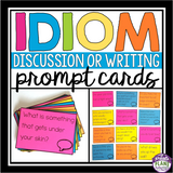 IDIOM PROMPTS FOR WRITING OR DISCUSSION