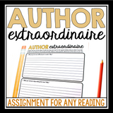 AUTHOR EXTRAORDINAIRE: SHORT STORY NOVEL ASSIGNMENT STUDENTS BECOME AUTHOR