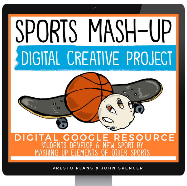 Back to School Team Building Writing Activity Sports Mash-Up Digital Assignment