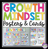 GROWTH MINDSET POSTERS & STUDENT CARDS