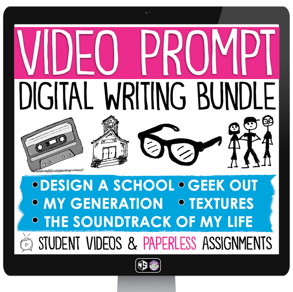 Creative Writing Assignments - Video Introductions 5 Digital Writing Activities