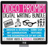 Creative Writing Assignments - Video Introductions 5 Digital Writing Activities
