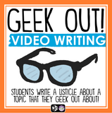 CREATIVE WRITING VIDEO ASSIGNMENT - GEEK OUT
