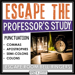 PUNCTUATION ESCAPE ROOM BELL RINGERS (COMMA, SEMI-COLON, APOSTROPHE, COLON)