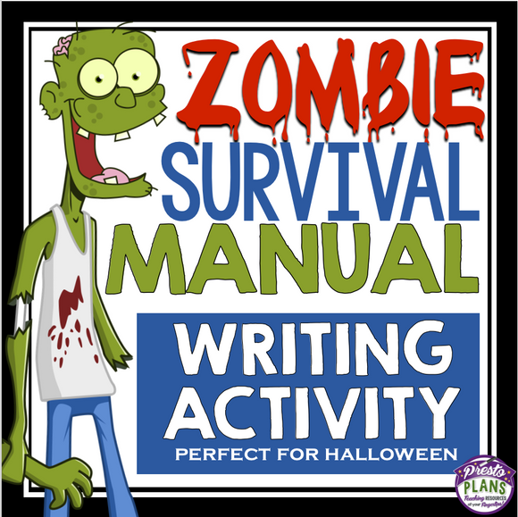 ZOMBIE HALLOWEEN WRITING ASSIGNMENT