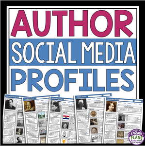 AUTHOR BIOGRAPHY PROFILE POSTERS (SOCIAL MEDIA)