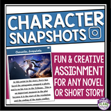 CHARACTER ASSIGNMENT FOR ANY NOVEL OR SHORT STORY: SOCIAL MEDIA PICTURES