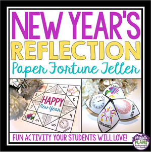 NEW YEARS ACTIVITY: FOLDING A PAPER FORTUNE TELLER