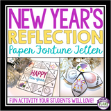 NEW YEARS ACTIVITY: FOLDING A PAPER FORTUNE TELLER