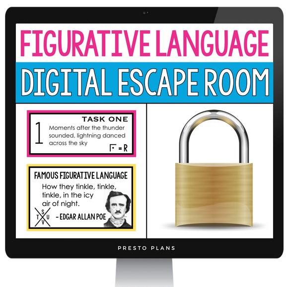 DIGITAL FIGURATIVE LANGUAGE ESCAPE ROOM ACTIVITY