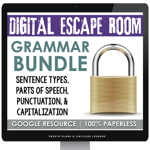 DIGITAL GRAMMAR ESCAPE ROOM BUNDLE