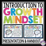 GROWTH MINDSET INTRODUCTION: PRESENTATION & STUDENT HANDOUT