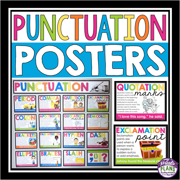 PUNCTUATION POSTERS