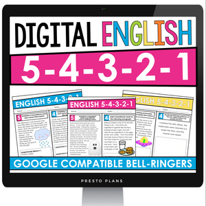 DIGITAL ENGLISH BELL RINGERS OR HOMEWORK