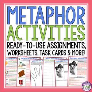 METAPHOR ACTIVITIES, ASSIGNMENTS, TASK CARDS, & MORE!