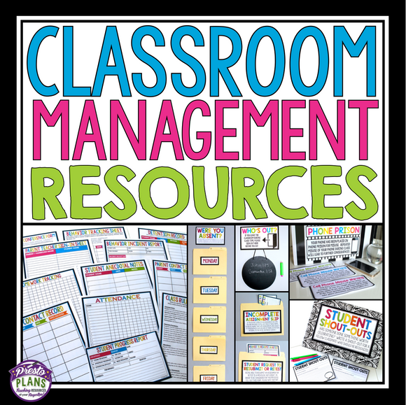 CLASSROOM MANAGEMENT RESOURCES