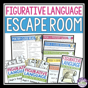 Figurative Language Escape Room Activity - Literary Devices Breakout Review