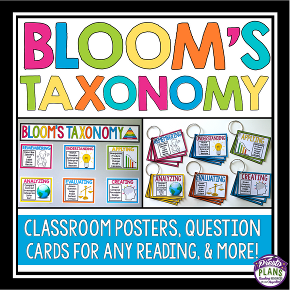 BLOOM'S TAXONOMY POSTERS, QUESTION CARDS, AND ASSIGNMENT