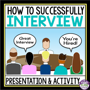INTERVIEWS PRESENTATION, CAREER JOB APPLICATION ACTIVITY