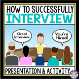 INTERVIEWS PRESENTATION, CAREER JOB APPLICATION ACTIVITY