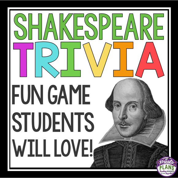 SHAKESPEARE GAME: TRIVIA