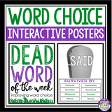 WORD CHOICE INTERACTIVE POSTERS: DEAD WORD OF THE WEEK