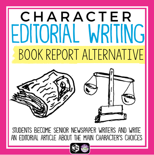 Character Editorial Article - Book Report Project For Any Novel or Short Story