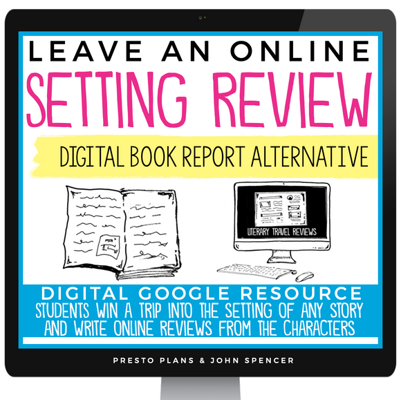 DIGITAL BOOK REPORT PROJECT FOR ANY STORY - SETTING REVIEW